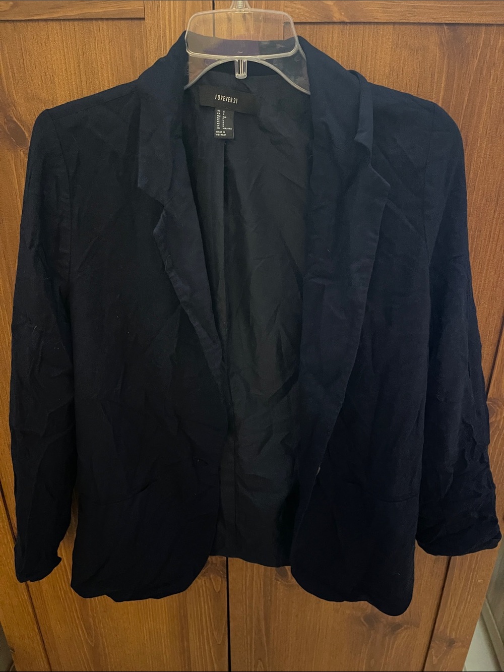 Forever 21 Dark Navy Open-Front Blazer
